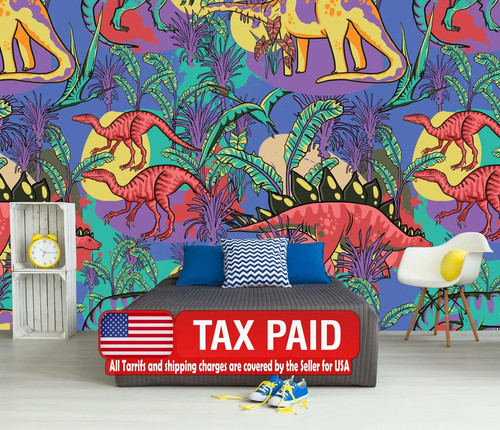 Dinosaur jungle kids - dinosaur,
