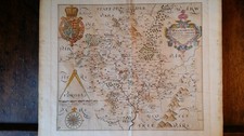 1637 ORIGINAL ANTIQUE MAP -