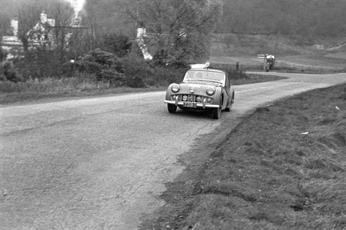 Triumph tr3 rally car - rally, 1960