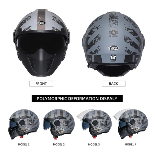 Full face open motorcycle - face,