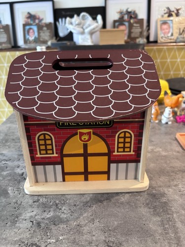 Wooden fire station - wooden, 2