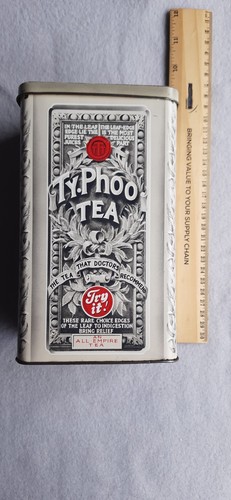 Vtg typhoo tea tin - tin, caddy