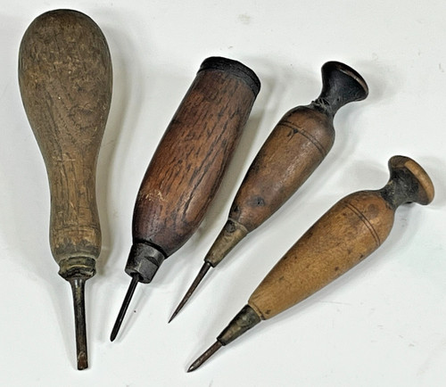 Antique tool lot leather - antique,