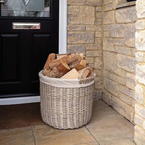 Streatley circular buff wicker - circular,