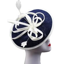 Women's Fascinator Round Shape clip Headband Hat Wedding Race Royal Ascot Party