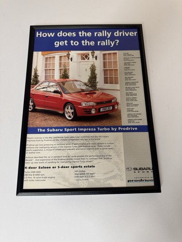 Framed original mk1 subaru - framed,