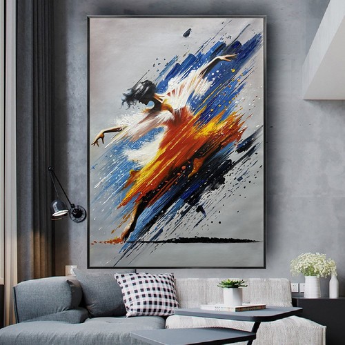 Handpainted dancing girl - handpainted,