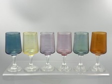 Set of 6 Vintage Coloured