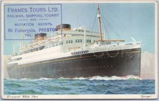 VTG Postcard Cunard White Star