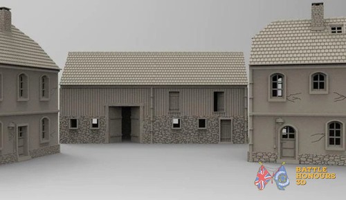 German border shed barn - shed/barn, 3d