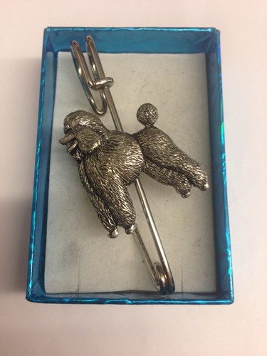 Poodle d18 pewter emblem on - pewter,