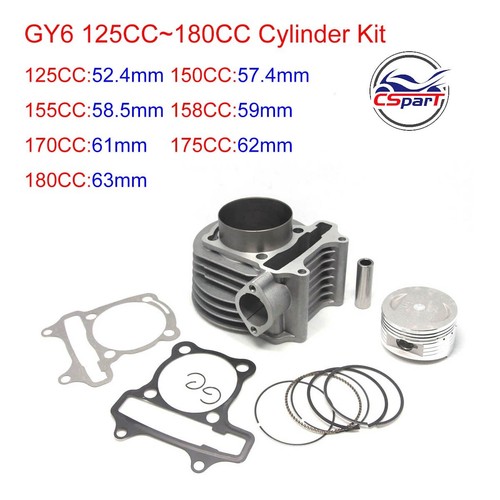 Gy6 engine cylinder kit - kit, for
