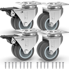 Heavy Duty Castor Wheels - Set