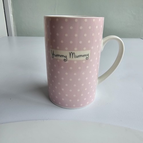 Yummy mummy pink white - "yummy,