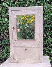 Vintage Small  Mirrored Bathroom Cabinet Metal