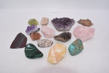 Mixed Natural Mineral Gemstone Crystal Rock Collection - 14 Pieces