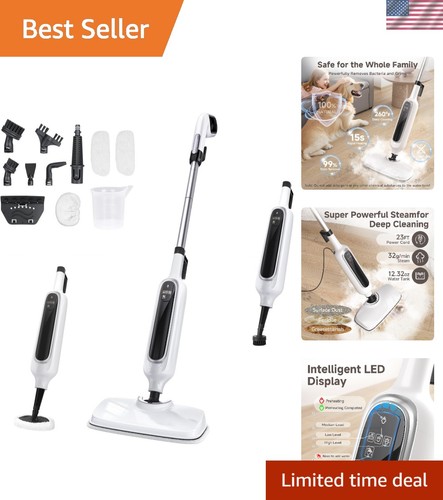 Powerful steam mop - steam, with