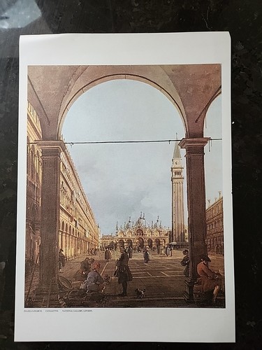 Canaletto print piazza - print, of