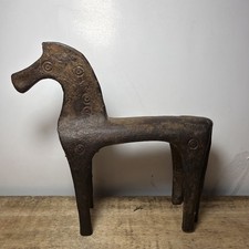 antique bronze trojan horse