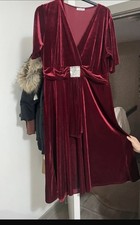 Damart Red velvet dress with