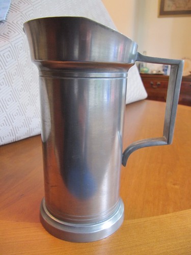 Vintage pewter measuring - pewter,