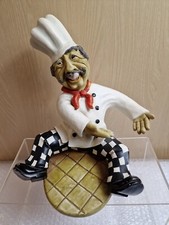 Large Italian Chef Figurine Bottle Holder