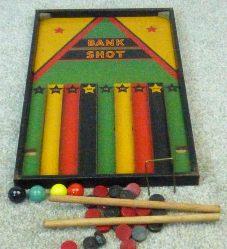 Antique tabletop pinball game - tabletop,