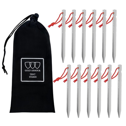 Gold armour tent - gold, stakes
