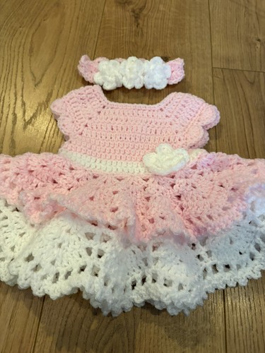 Crochet baby pink - baby, dress