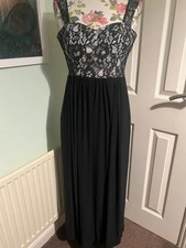 Asos Black Lace Bodice Maxi
