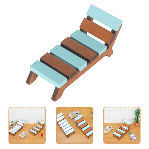 Wood miniature chaise lounge - ,