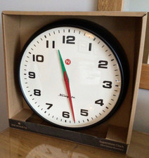 Newgate Superstore Retro Metal Quartz Wall Clock, 40cm, Black - RRP £99.00