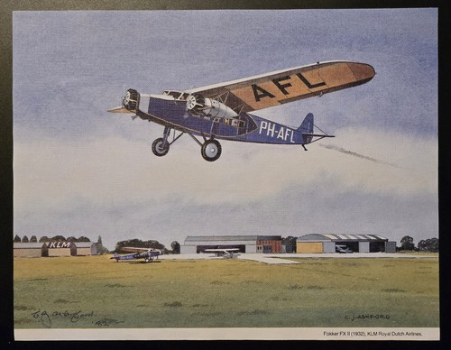 Signed print fokker - signed, fx11