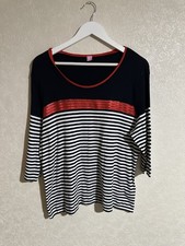 Basler Plus Size Navy & White