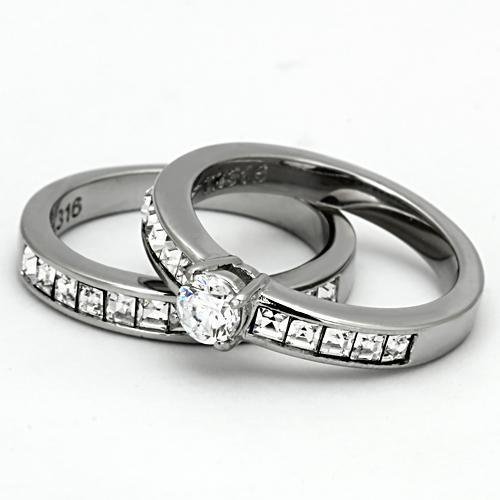 Engagement ring set princess