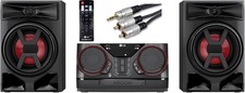 300W Bluetooth Party Hi-Fi System with Dual USB AUX & FM | LG XBOOM CK43N Black
