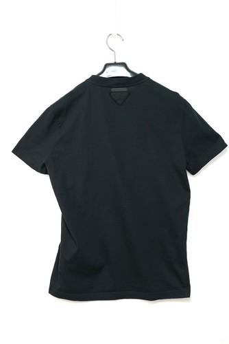 Prada back triangle tag neck - back,