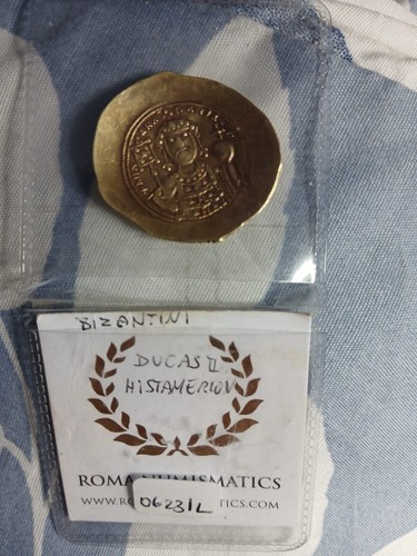 Old coin gold ducas - coin,