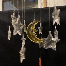 Vintage 1990 IKEA VIMSIG Space Mobile Comet Stars Saturn Rocket Baby Crib 