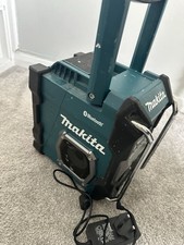Makita XGT Radio and Battery and plug adapter Job Site Radio. Used.