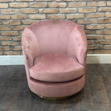 Pair of Pink Velvet Swivel