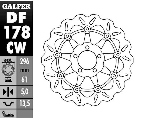 Brake disc kawasaki zx6r - disc,
