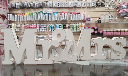 Mrs letters sign wooden - letters,