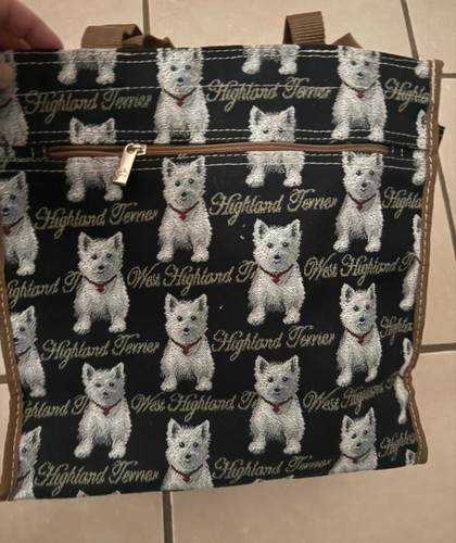 Westie shopping bag and - bag, coin
