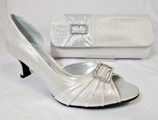 Womens Metalic Silver Open toe