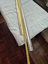 Used Door Flooring Transition  Bridge Brass & Draught  Excluder Silver No Rubber