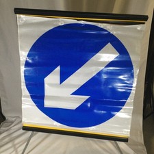 Keep Left Collapsible Road Sign 750mm. Chapter 8
