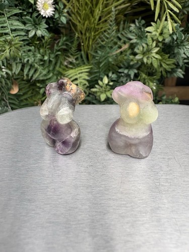 Fluorite crystal lady goddess - crystal,