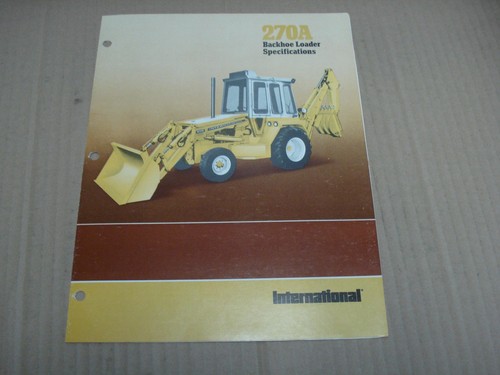 International 270a backhoe - international,
