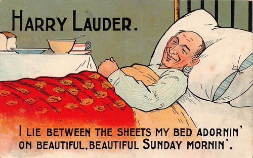 Postcard comic harry lauder - postcard,